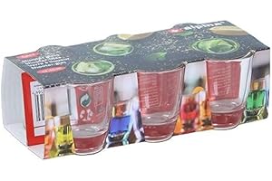 alpina Juego de 6 Vasos de Chupito - Vasitos Aperitivo de 45 ml - Vasos Cristal para Lavavajillas - Perfectos para Chupitos y Juegos de Bebida - Transparentes