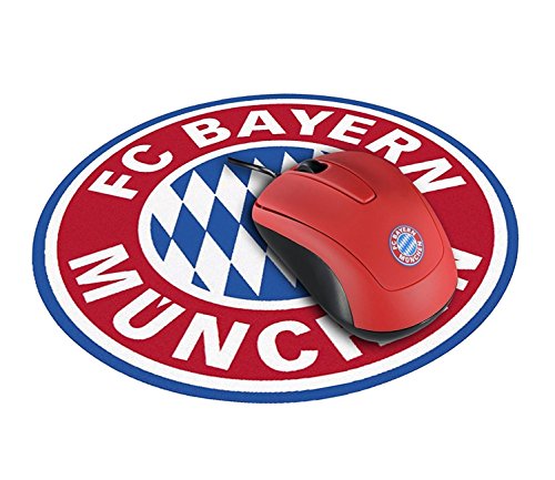 Preisvergleich Produktbild FC Bayern München Snappy Maus + Mauspad / Mousepad - plus gratis Lesezeichen