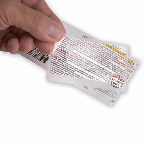Carson WM-01 - Lupa de cartera de 2 5x 6x aumentos  transparente - Paquete de 2 unidades