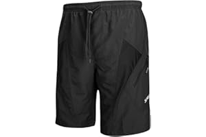 Santic Pantaloncini da Ciclismo da Uomo,MTB Ciclismo Corti 4D Imbottitura Corsa All'aperto Traspiranti, Mountain Bike,Arrampicata,Abbigliamento Bici Sciolti e Casual