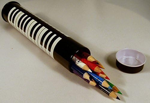 Coloured Pencils In Keyboard Cylinder Tin (pack Of 12)