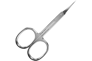 Staleks Silver Classic Professional Cuticle Scissors, Stainless Steel, Curved, Ambidextrous, 15.0 Grams, SE-50/2
