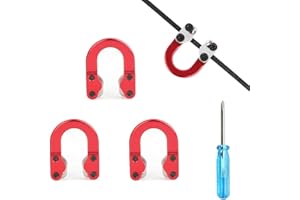 ‎SHARROW SHARROW 3 Stück Bogenschießen D Loop Metall Ring Aluminium U Nock Bogensehnen Release Schnalle Hilfe Compoundbogen Jagd Zubehör