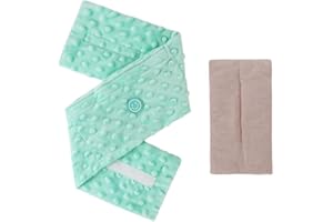Comfheat Coliche e gas sollievo per neonati e bambini piccoli, semi di lino riscaldati Tummy Wrap, cintura per neonati con calore calmante, aiuto naturale per Upset Stomach nei bambini