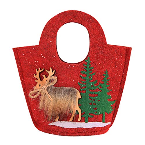 Preisvergleich Produktbild Moonuy Tasche Weihnachten Süßigkeiten Tote Weihnachten Schneeflocke Non-Woven Multicolor Candy Bag Strumpf Xmas Tree Party Home Decor