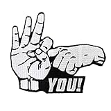  Aufnäher Aufbügler Fuck You motorradweste