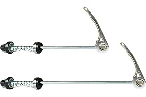 Yuauy Bicycle Quick Release Skewers Axle Front and Rear Skewers Steel for Mountain Bike Road Bike Silver