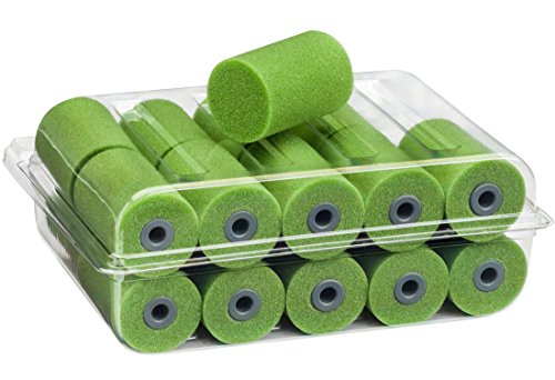20 x Colorus Lackierwalze superfein PLUS beidseitig gerade 5 cm + GRATIS Farbrollen Bügel Lackwalze Schaumrolle Schaumwalze - 2