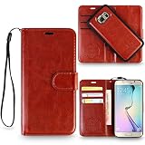 Samsung S6 Edge Cover, REALIKE™ {Imported} Premium Leather Flip plus Back (Two in One) Case for Samsung Galaxy S6 Edge (Royalty Series- Brown) RS.990 (50.00% Off) - Amazon