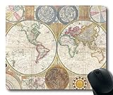 5. respaldo no deslizante; Yanteng Alfombrilla de ratón de Mapa de Novedad, Mapa del Mundo Alfombra de ratón de Mapa YT 037