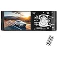 1 Din Car Radio Auto Audio Stereo Autoradio Bluetooth USB AUX FM Radio Support Rear View Camera and Steering Wheel Remote Control