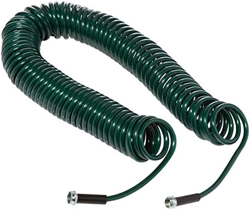Plastair SpringHose PUW675B94H-AMZ Light Polyurethane Lead Free Drinking Water Safe Recoil Garden Hose, Green, 3/8-Inch by 75-Foot
