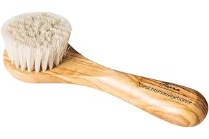 ‎HOLZ-LEUTE Gesichtsbürste Olivia Ziegenhaar für empfindliche Haut