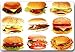 Produktbild Jocper Kreatives Design Hamburger Zeichnung Home Decor Fußmatten Fußmatte Dirt Buster 23,6 x 15,7 Zoll