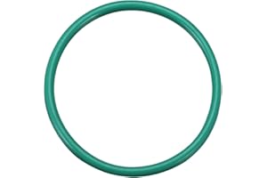 sourcing map Flúor Caucho Tóricas Juntas, 65mm OD 58mm ID 3,5mm Ancho FKM Sello Junta para Maquinaria Plomería, Verde, Paquete de 1