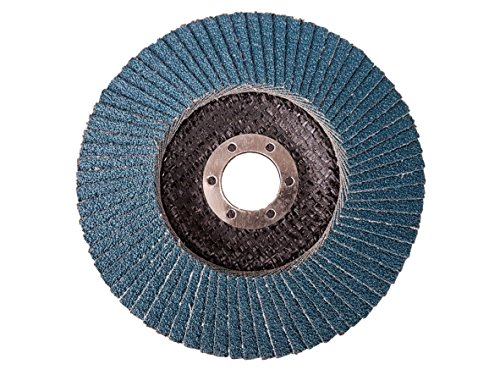 10 x Rostio Fächerscheibe 125 mm Edelstahl Inox Fächer-Schleifscheibe Zirkonkorund Blau Flex/Winkelschleifer - 2