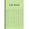 Log Book: Small Multipurpose with 7 Columns to Track Daily Activity, Time, Inventory and Equipment, Income and Expenses, Mileage, Orders, Donations, Debit and Credit, or Visitors (Tea Green)