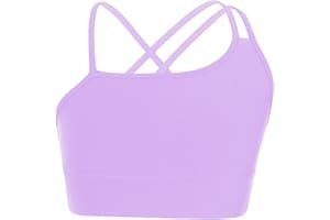 TTAO Mädchen Crop Top Sportshirts Bustier BH T-Shirt Bauchfrei Oberteil Kinder Sport Yoga Shirts Unterhemd Sportswear