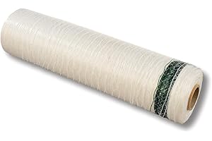 AGRI PLUS 1 rotolo di rete 600 mm x 1400 m resistente ai raggi UV – Rete per fasciatoio, rete per mini palloni rotondi, rete per palloni rotondi, rete in legno, rete per legna da ardere bianco