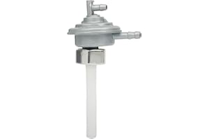 PowerMotor Benzinpumpe Ventil Kraftstoffpumpe Ventil Benzinhahn mit Filter Niederspannungsschalter Ersatz für GY6 Motor 139QMB 157QMJ 50ccm 60ccm 80ccm 125ccm 150ccm Go-Kart ATV Quad Moped Roller