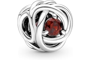 PANDORA Moments - Charm Cerchio Eterno, in argento sterling, con pietre di zirconia cubica