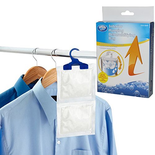 SIX INTERIOR HANGING WARDROBE DEHUMIDIFIER PORTABLE STOPS DAMP MOULD MILDEW MOISTURE