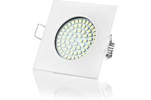 Sweet Led SW-68N Spot Encastrable LED Ultra Plat 3,5W 330lm Module LED IP20, Luminaires Encastrés, Spot de Plafond, Spots Encastrables (Carré, Blanc-Froid)