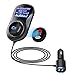 Price comparison product image Bluetooth FM Transmitter, Capuride Wireless Radio Adapter Bluetooth Hands free Car Kits, Dual USB 3.4A Charger, 1.4”LCD Display, Car MP3 Music Player, Support Power On/Off Swith, Navigation Voice Reporter