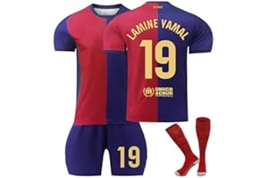 GENERISCH Basa 19 Lamine Yamal Trikot Kinder All Home Away Fluorescent Green Gold White Black Red Blue Stripe Fußball Jerseys Anzug New Retro Kids Mens Sport Trainning Soccer T Shirt Outfit Football Jerseys