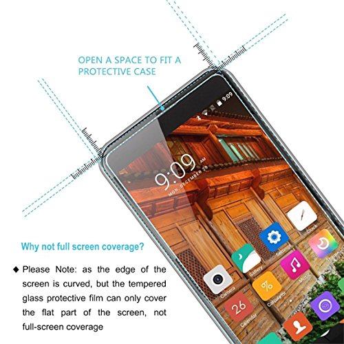 E-Hamii  2-Pack  Elephone S7 Protector de Pantalla  0 26mm HD Anti-Scratch y Anti-huella digital Proteger la pel  cula  9H Vidrio templado Cubierta protectora  Mejor protecci  n
