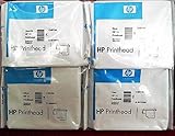  4 x HP 11 Druckkopf / Printhead - Set Satz (C4810A / C4811A / C4812A / C4813A) (BK/C/M/Y) - HP Business InkJet 1100, HP DesignJet 100 / 110Plus, HP OfficeJet 9110 / 9120 / 9130 Serie
