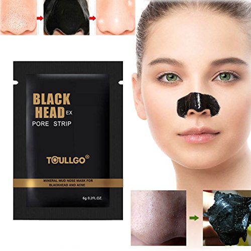 Mitesser Maske, Peel off Maske, Black Head Maske, Blackhead Remover, Blackhead Maske Peel Off, Gesichtsmaske Schwarz Mitesser, Maske Gesicht, Schwarz Purifying Peel-off-Maske, ToullGo® 12 Stück Maske Schwarze Nase Maske Schlamm Gesichtsmaske, Deep Cleansing Akne Peel Off Maske, Beauty Skin Care Mitesserentferner Mask, Schönheitsmaske für die Gesichtspflege (12PC) - 3