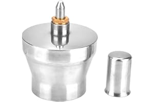 Garosa 450 ml Alkohollampe Edelstahlverdickter Alkoholbrenner mit Schrauben- und Dochtchemie Dental Lad Lampe