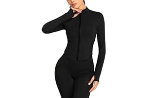 SEAUR Vestes de Sport Femme Fitness Yoga Manche Longue Vêtements de Jogging