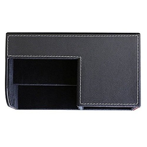 Cosanter 3 Compartimento Multifuncional Cl  sica Organizador de Despacho de Piel Sint  tica Color Negro 