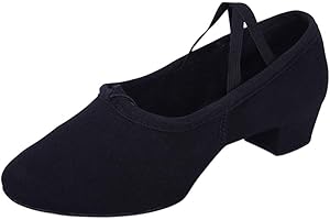 Fulidngzg Zapatos De Baile Latino Mujer, Tacon Bajo Fiesta Profesional Salsa Bailes Salón Entrenamiento Salon Vestir Sevillanas Piel Bachata Años 20 Moderno