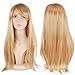 Popamazing Multicolor Various Women's Sexy Fancy Dress Wigs Cosplay Costume Ladies Full Wig Party (Size E(Long Straight Wig), Blonde)