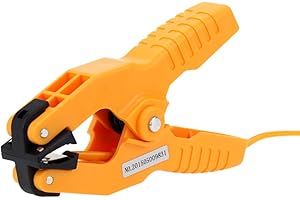 KKnoon K-Type Thermocouple Probe, Pipe Temperature Clamp Sensor Pipe Clamp Temperature Flat Lead for K-Type Probe Thermocouple Sensor Measures Temperature range-40~200°C