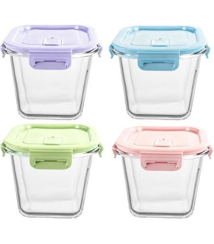 Fit Het Nieuwe Jaar In - Glazen Maaltijd Prep Containers 3 Compartiment 1l Set Van 2 Luchtdicht Bpa Vrij