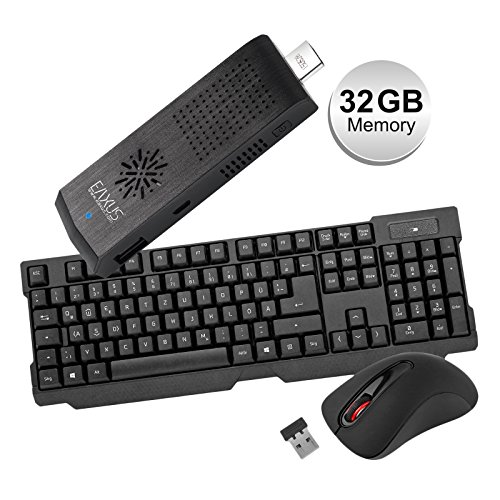Mini PC Stick HDMI 32GB Android 4.4, Windows10 und wireless Tastatur, Maus Eaxus