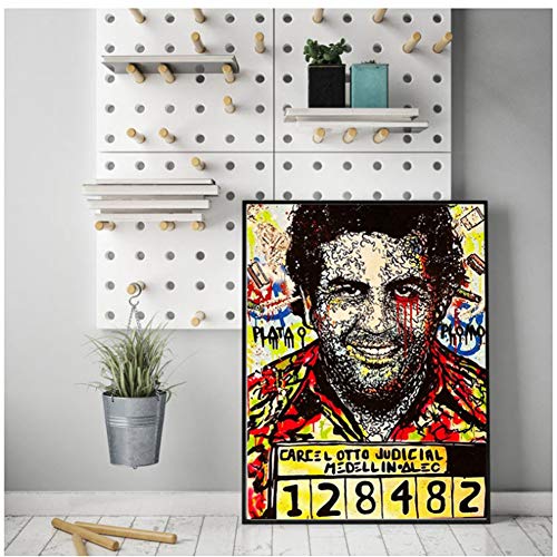 Monopoles Pablo Escobar Papier Peint HD Toile Affiches Imprime Mur Art Peinture À l'huile Décor Image Moderne Maison-50x70 cm sans Cadre