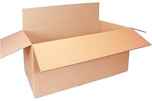 smiley pack 1 x Karton 1200 x 600 x 600 mm 2-wellig Faltkarton Paket Pappkiste stabil belastbar Versandkarton 120 x 60 x 60 cm Karton Faltkarton Versandschachtel stabil DHL, DPD, GLS, Hermes, UPS