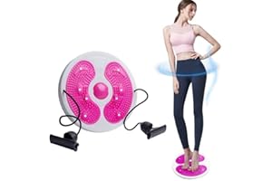 JESSHINY Waist Twisting Disc | Body Shaping Waist Twisting Disc,Twist Waist Disc Board with Drawstring,Waist Whisper Exercise, Waist Twisting Board,Resistance Bands Massage Foot Sole Home Fitness
