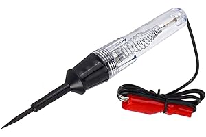 CARALL Comprobador de circuitos, comprobador de voltaje de coche, 6 V 12 V 24 V, para comprobar circuitos de fusibles, coche, motocicleta, camión, cable de 125 cm