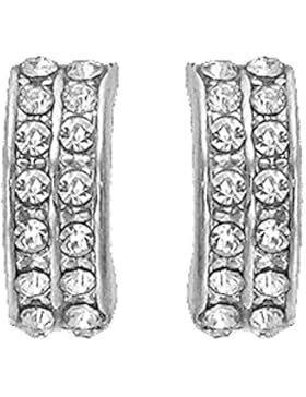 Modische Ohrringe Swarovski Elements Creolen Sterling Silber Für Damen Frauen Kinder Fashion Elegant Kristall...