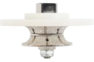 RAIZIDOM Raizi V Type 22mm Angle Grinder Full Bullnose Diamond Hand Profile Router Bits for Marble Granite Porcelain Ceramic Tile