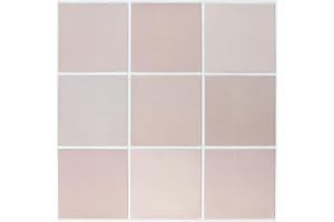 COMSTICKC Azulejos Adhesivos 3D para Pared,10-Piezas PVC Paneles Decorativos Mate rosa 30x30cm,Autoadhesivos para Salpicadero Cocina, Baño,Fácil Instalación y Retirada