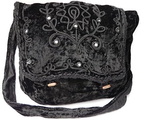 Gothic Victorian Renaissance Girls Punk Vintage Vamp Black College Shoulder Bag