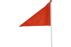 Laxzo ® Bicycle Safety Flag Children Bike Safety Triangular Flag With Mounting Bracket, Waterproof Red Bicycle Pennant For Boys Girls Cycling (1.2m Height Adjustable）