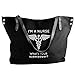 Produktbild I'm A NURSE What's Your Superpower Women Canvas Shoulder Bag Handbags Tote Bag Casual Shopping Bag